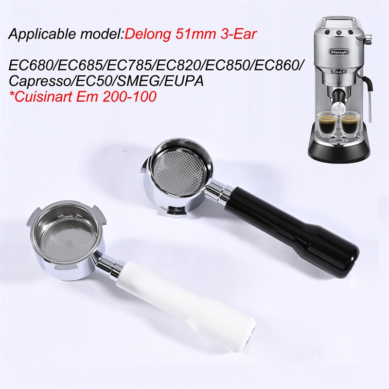 Coffee Equipment - 51mm Coffee Bottomless Portafilter For Delonghi