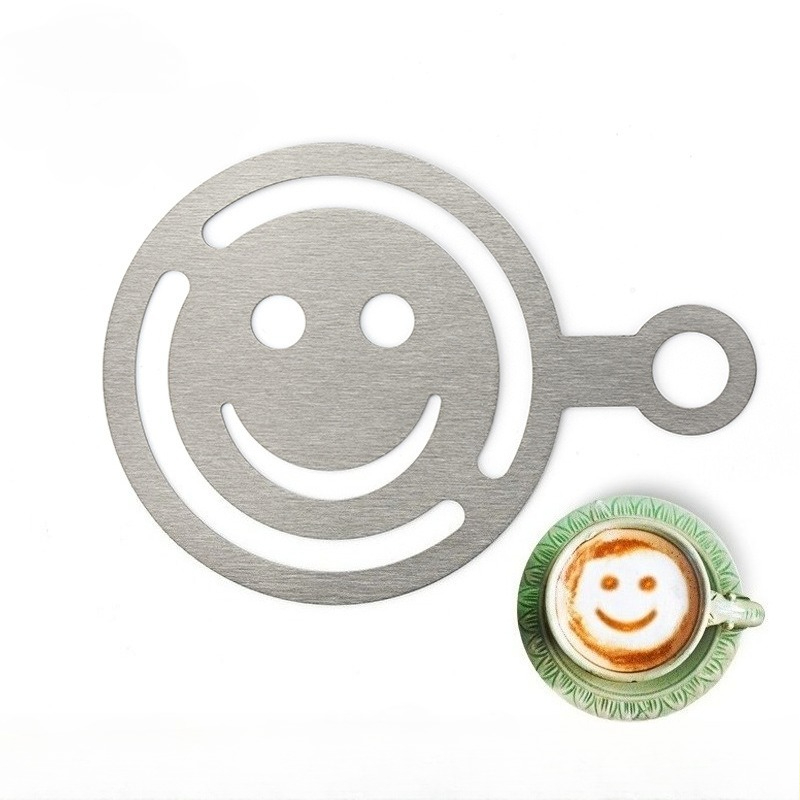 Coffee Shop Equipment - Stainless steel latte art stencil, bread