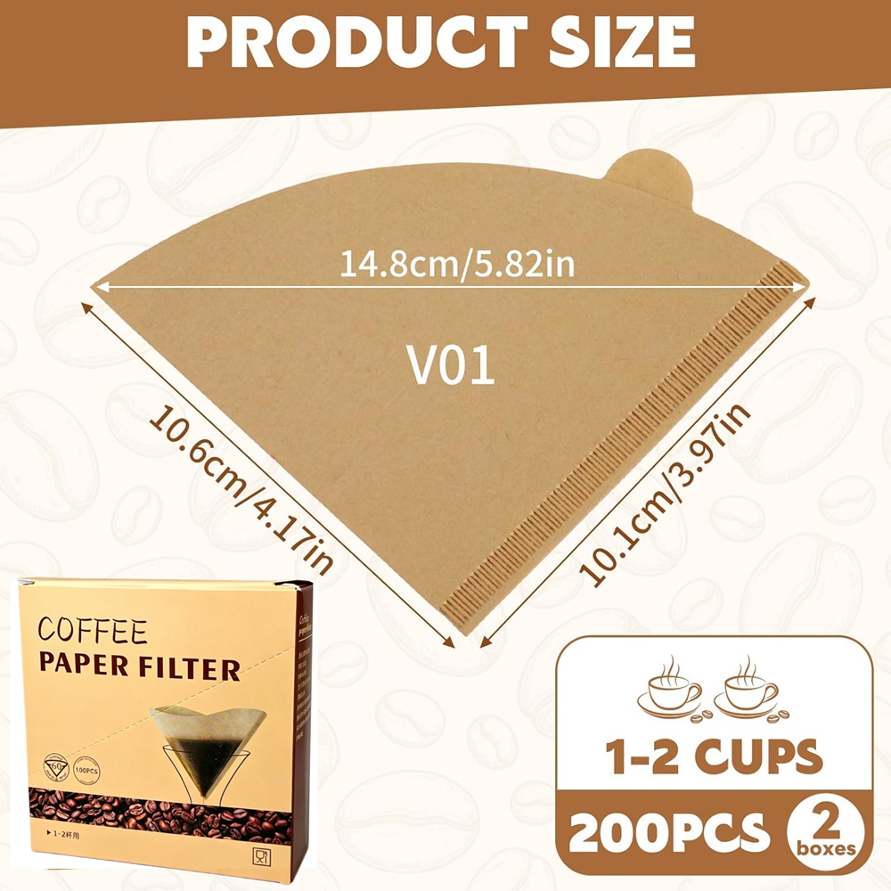 Coffee Filters 200 Count Cone  - Coffee Equipment Cleaner ulasan dan harga