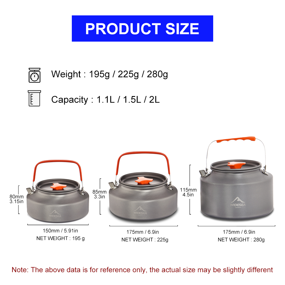 Widesea 1.1L 2L1.5L Camping Wa - Coffee Equipment And Supplies ulasan dan harga