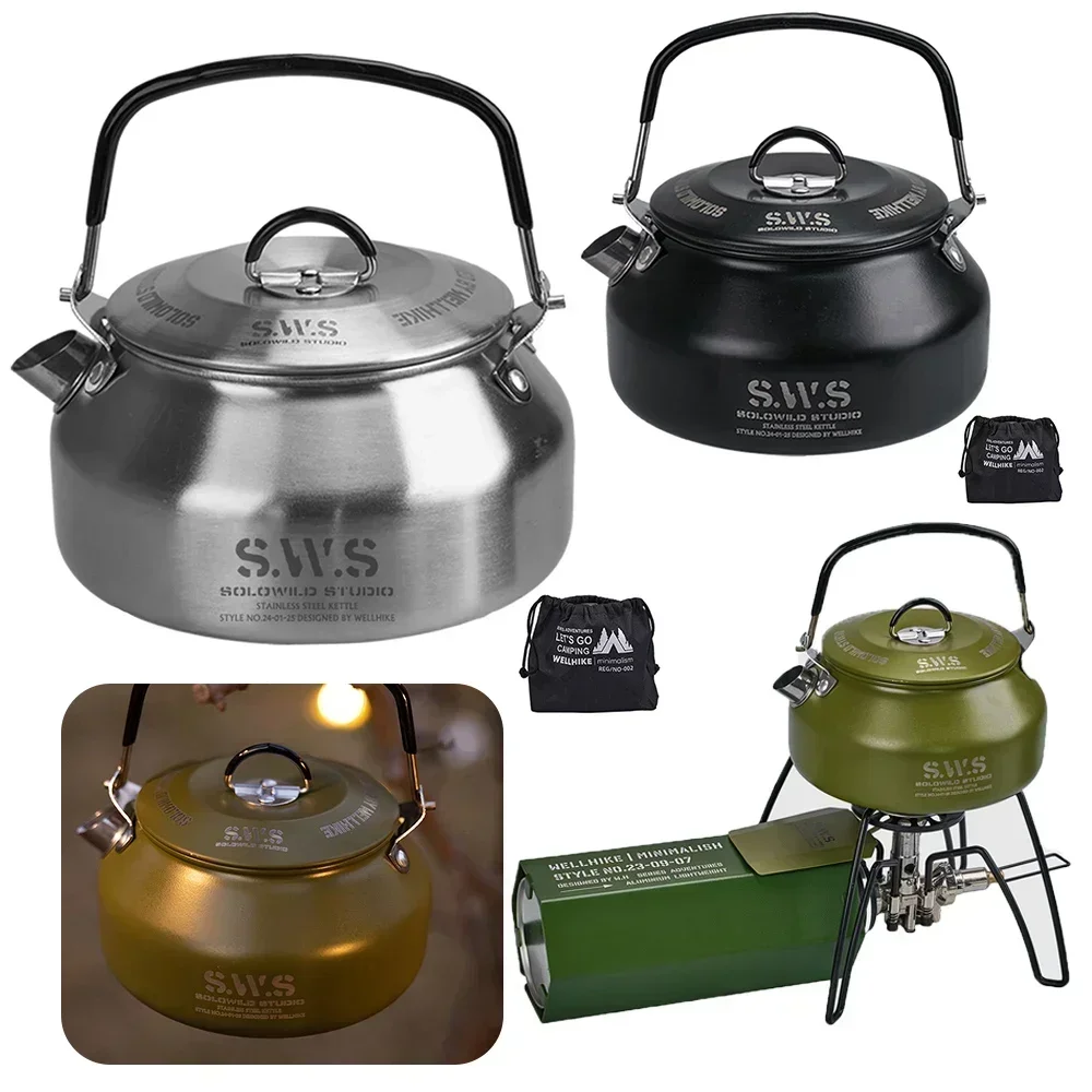 Stainless Steel Kettle 0.8L Po - Coffee Equipment Travel Bag ulasan dan harga