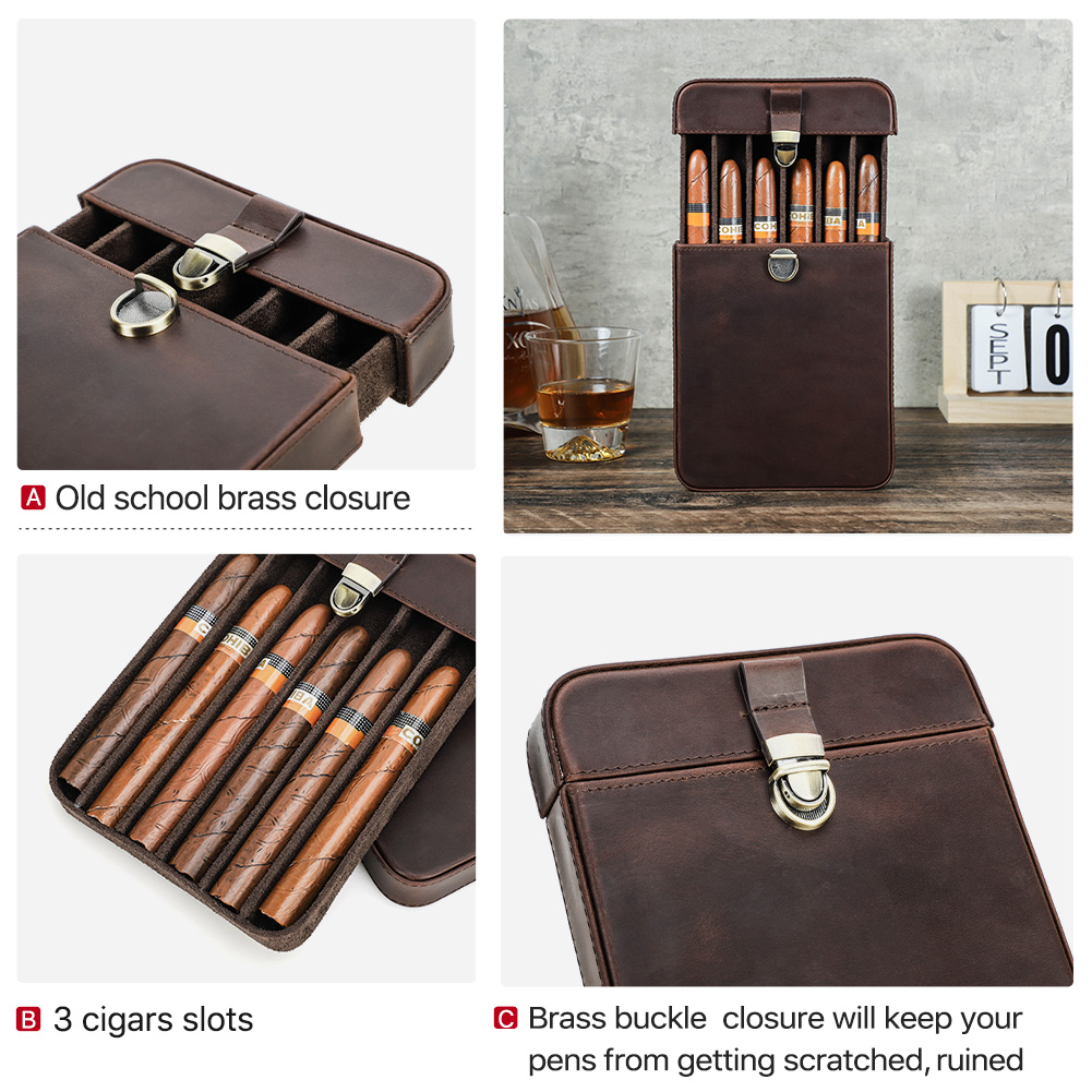 Luxury Genuine Leather Portabl - Coffee Equipment Travel Bag ulasan dan harga