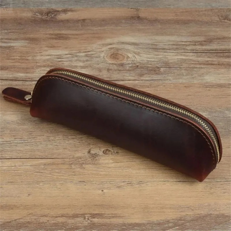 1PC Faux Leather Zipper pencil - Coffee Equipment Travel Bag ulasan dan harga
