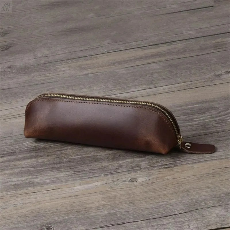 1PC Faux Leather Zipper pencil - Coffee Equipment Travel Bag ulasan dan harga