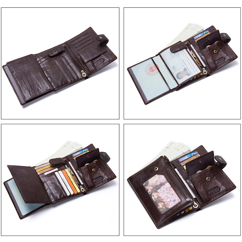 Casual Genuine Leather Wallet  - Coffee Equipment Travel Bag ulasan dan harga