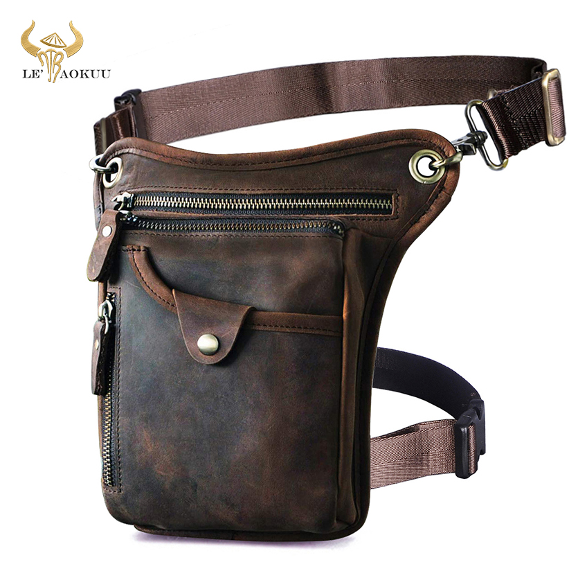 Thick Crazy Horse Leather Men  - Coffee Equipment Travel Bag ulasan dan harga