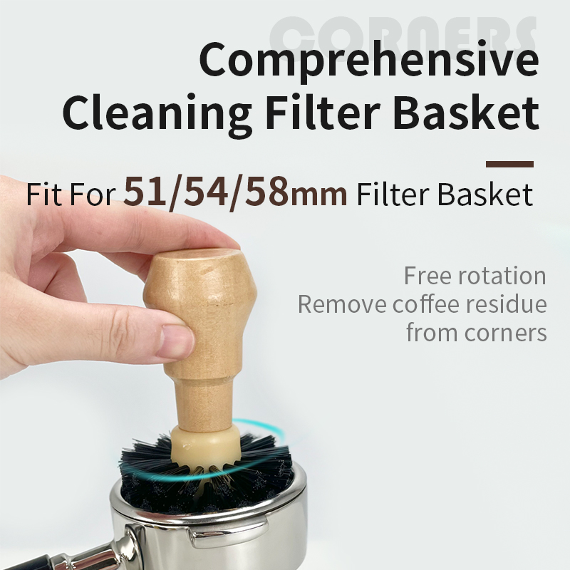 Coffee Brush Cleaner Solid Woo - Coffee Equipment Cleaner ulasan dan harga