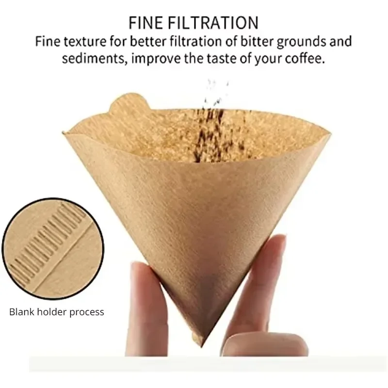 Wood Pulp 02 Cone Filter Pour  - Coffee Equipment Cleaner ulasan dan harga